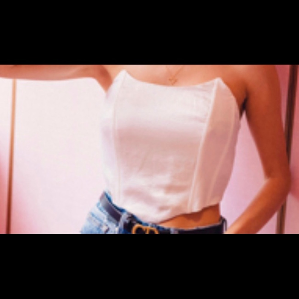 Brand new corset top silky